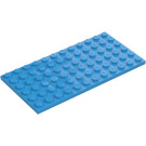 LEGO Dark Azure Plate 6 x 12 (3028)