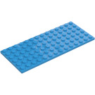 LEGO Dunkles Azur Platte 6 x 14 (3456)