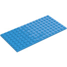 LEGO Azur Foncé assiette 8 x 16 (92438)