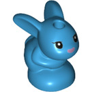 LEGO Dark Azure Rabbit Baby with Metallic Pink nose (66361 / 66362)