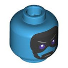 LEGO Dark Azure Ronan the Accuser Minifigure Head (Safety Stud) (3274 / 106182)