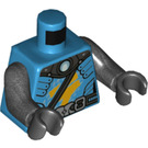 LEGO Dark Azure Scuba Nya Minifig Torso (973 / 76382)