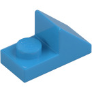 LEGO Azzurro scuro Pendenza 1 x 2 (45°) con Piastra (15672 / 92946)