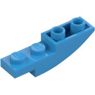 LEGO Donker azuurblauw Helling 1 x 4 Gebogen Omgekeerd (13547)