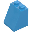 LEGO Mörk Azure Backe 2 x 2 x 2 (65°) med bottenrör (3678)