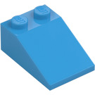 LEGO Dark Azure Slope 2 x 3 (25°) with Rough Surface (3298)