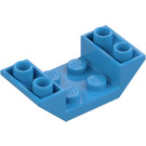 LEGO Dunkles Azur Schrägstein 2 x 4 (45°) Doppelt Invers mit Open Mitte (4871)