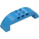 LEGO Dark Azure Slope 2 x 8 x 2 Curved (11290 / 28918)