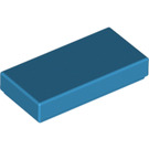 LEGO Dark Azure Tile 1 x 2 with Groove (3069 / 30070)