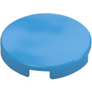 LEGO Dark Azure Tile 2 x 2 Round with Bottom Stud Holder (14769)