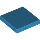 LEGO Dark Azure Tile 2 x 2 with Groove (3068)
