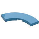 LEGO Dark Azure Tile 3 x 3 Curved Corner (79393)