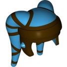 LEGO Donker Azuurblauw Twi'lek Headdress met Dark Brown Strepen (33582 / 90445)