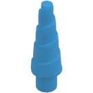 LEGO Mörk Azure Unicorn horn med Spiral (34078 / 89522)