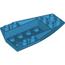 LEGO Dark Azure Wedge 6 x 4 Triple Curved Inverted (43713)