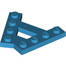 LEGO Donker Azuurblauw Wig Plaat 1 x 4 A-Kader (45°) (15706)