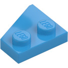 LEGO Mörk Azure Kil Platta 2 x 2 Vinge Höger (24307)