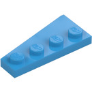 LEGO Azzurro scuro Cuneo Piastra 2 x 4 Ala Destra (41769)