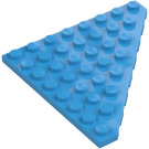 LEGO Dark Azure Wedge Plate 8 x 8 Corner (30504)