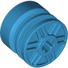 LEGO Dark Azure Wheel Rim Ø18 x 14 with Axle Hole (55982)