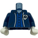 LEGO Dark Blue Ambulance Driver with EMS Star of Life Emblem Torso (973 / 73403)