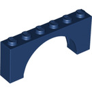 LEGO Dark Blue Arch 1 x 6 x 2 Medium Thickness Top (15254)