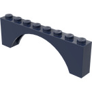 LEGO Donkerblauw Boog 1 x 8 x 2 Dikke bovenkant en versterkte onderkant (3308)