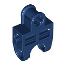 LEGO Dark Blue Ball Connector with Perpendicular Axleholes and Vents and Side Slots (32174)