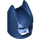 LEGO Dunkelblau Batman Cowl Maske ohne eckige Ohren (55704)