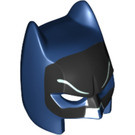 LEGO Dark Blue Batman Cowl with Short Ears and Open Chin with Black (26433 / 77230)