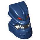 LEGO Donkerblauw Bionicle Piraka Vezok Hoofd met Rode ogen en Tanden (56655)