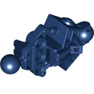 LEGO Dark Blue Bionicle Vahki Lower Leg Section with Two Ball Joints and Three Pin Holes (47328)
