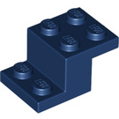 LEGO Dark Blue Bracket 2 x 3 with Plate and Step with Bottom Stud Holder (73562)