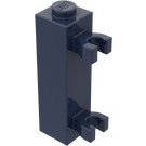 LEGO Dark Blue Brick 1 x 1 x 3 with Vertical Clips (Solid Stud) (60583)