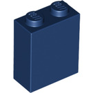 LEGO Dark Blue Brick 1 x 2 x 2 with Inside Axle Holder (3245)