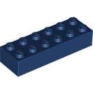 LEGO Dark Blue Brick 2 x 6 (2456 / 44237)