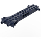 LEGO Dark Blue Brick 4 x 12 with 4 Pins and Technic Holes (30621)