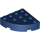 LEGO Donkerblauw Steen 4 x 4 Rond Hoek (2577)