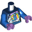 LEGO Donkerblauw Brite Bomber Minifiguur Torso (973)