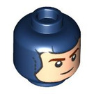 LEGO Bleu foncé Captain America (76248) Minifigure Diriger (Goujon solide encastré) (3626 / 101678)