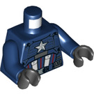 LEGO Dunkelblau Captain America Minifig Torso (973 / 76382)