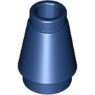 LEGO Mørkeblå Cone 1 x 1 med Top Groove (28701 / 59900)