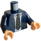 LEGO Ciemny niebieski Creed Bratton Minifigurka Tułów (973 / 76382)