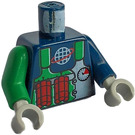 LEGO Donkerblauw Crunch, Command Sub Outfit Torso (973)