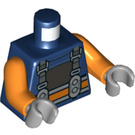 LEGO Donkerblauw Deep Sea Diver Minifig Torso (973 / 76382)