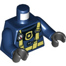 LEGO Donkerblauw Diver Policeman Minifig Torso (973 / 76382)