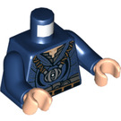 LEGO Mørkeblå Læge Strange med Rød Kap Minifig Torso (973 / 76382)