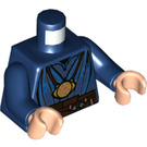 LEGO Azul oscuro Médico Strange con Goma Capa y Cuello Minifigura Torso (973 / 76382)