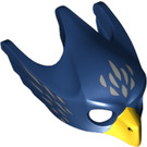 LEGO Donkerblauw Eagle Masker met Zilver Feathers (12549 / 12850)