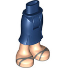 LEGO Donkerblauw Friends Lang Skirt met Grijs sandals (92817)